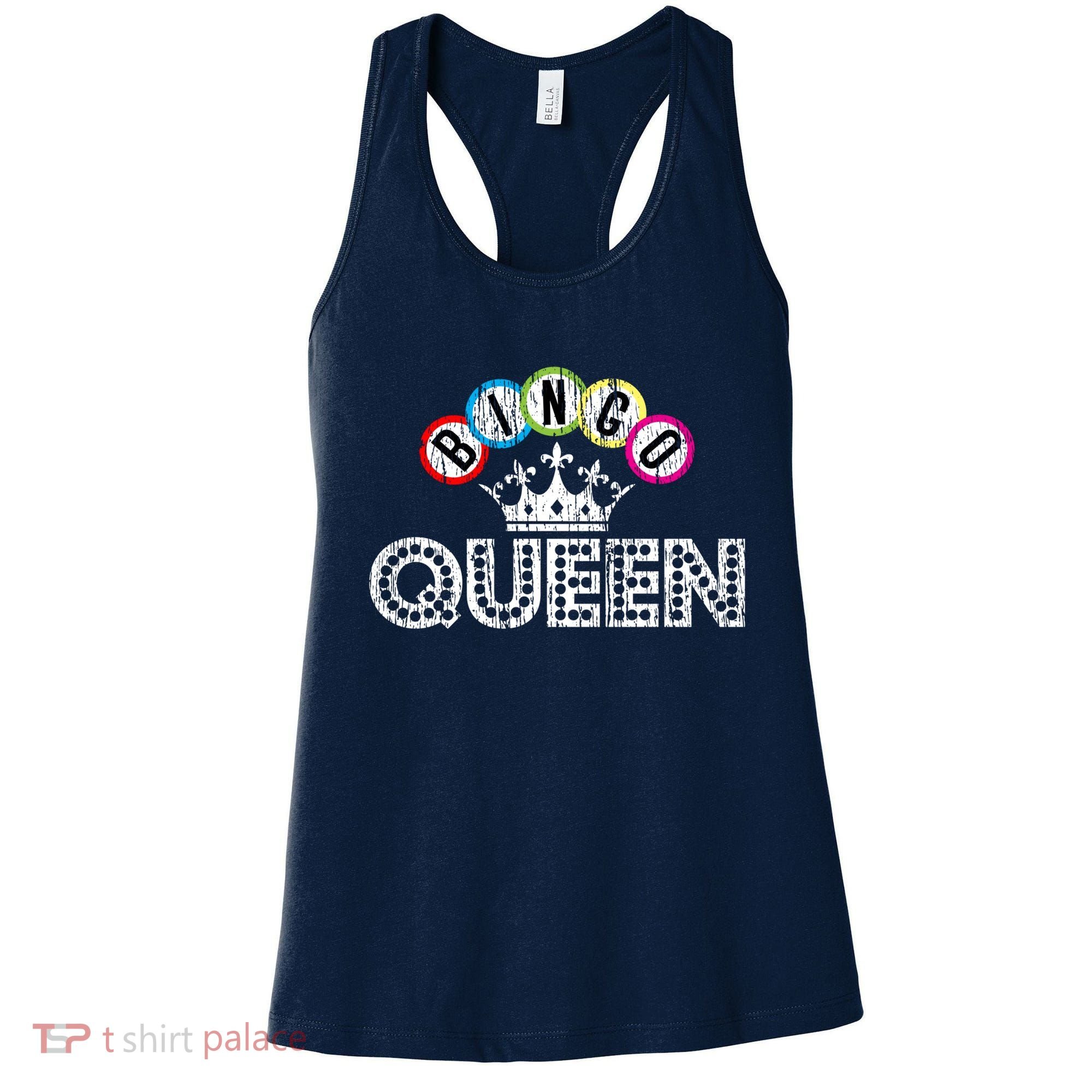 Bingo Casino Night Crown Bingo Queen Gift Women's Tank Top
