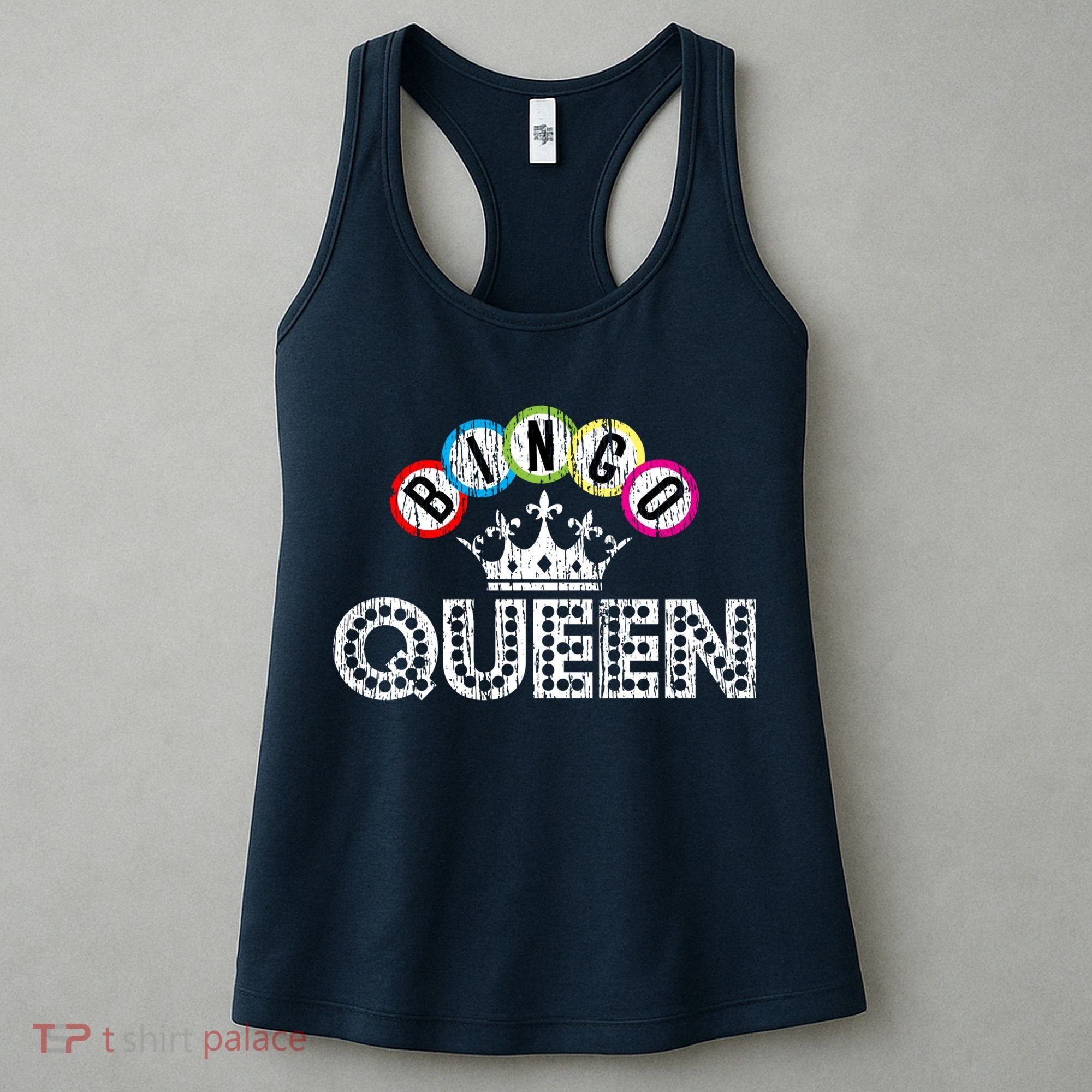 Bingo Casino Night Crown Bingo Queen Gift Women's Tank Top