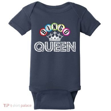 Bingo Casino Night Crown Bingo Queen Gift Baby Bodysuit