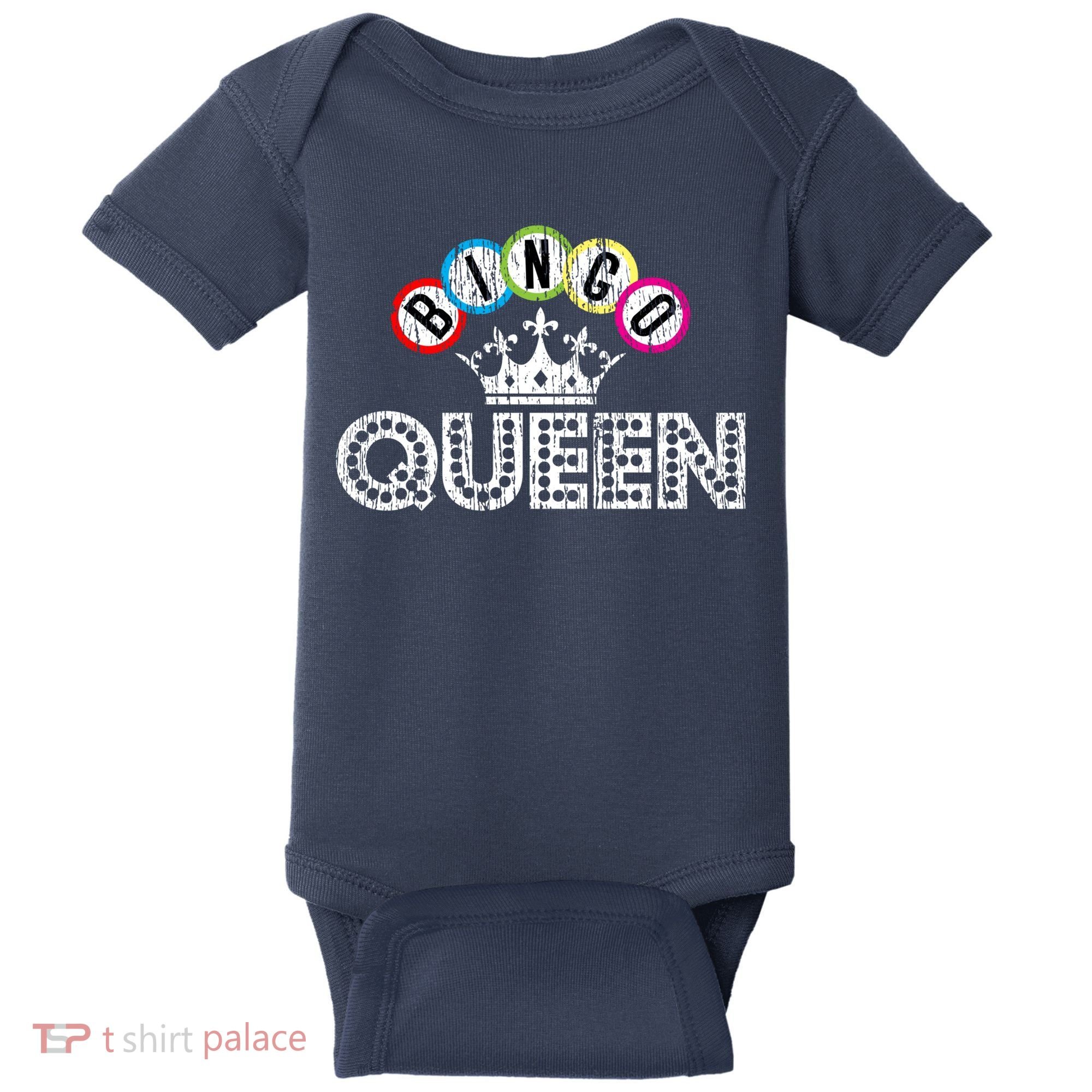 Bingo Casino Night Crown Bingo Queen Gift Baby Bodysuit