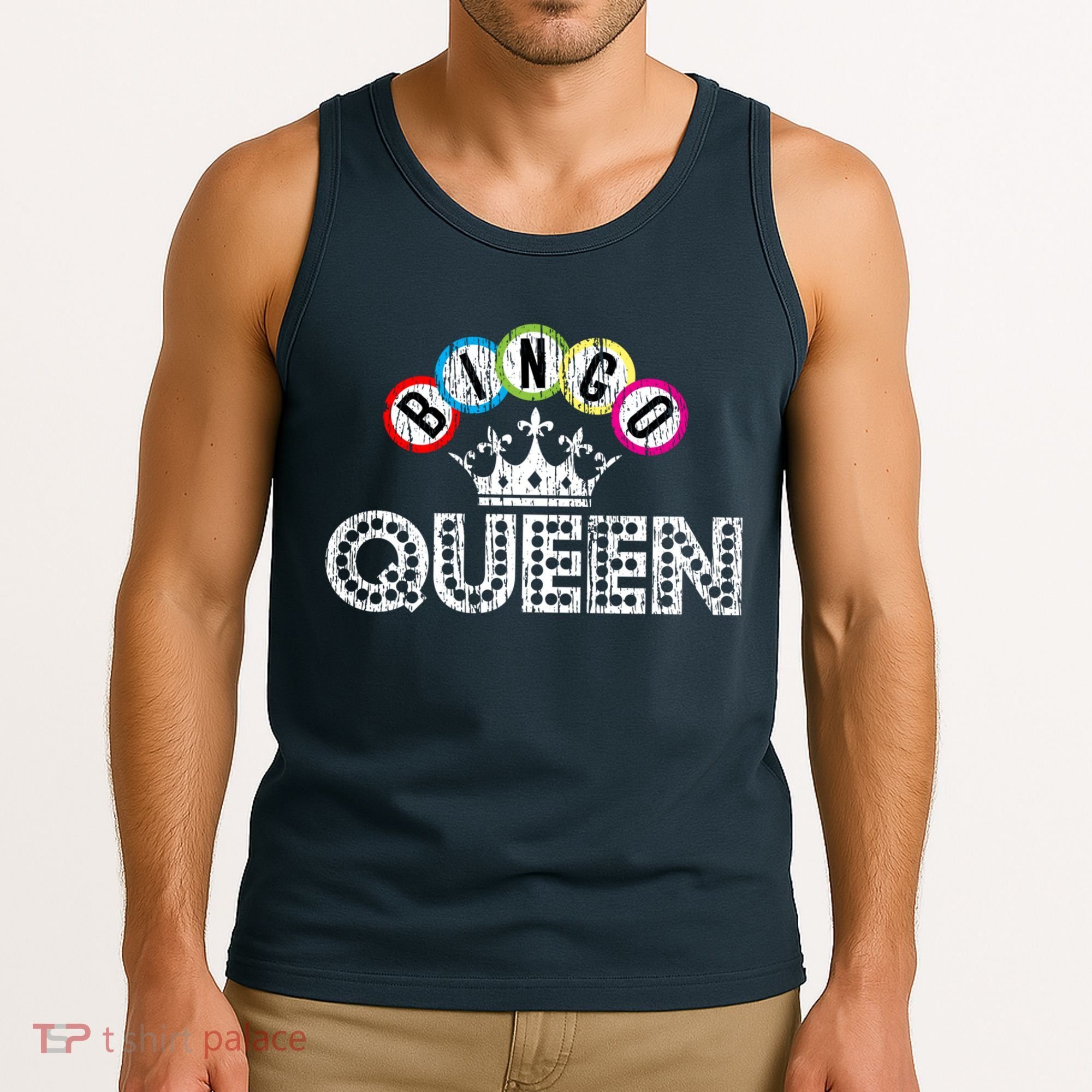 Bingo Casino Night Crown Bingo Queen Gift Tank Top