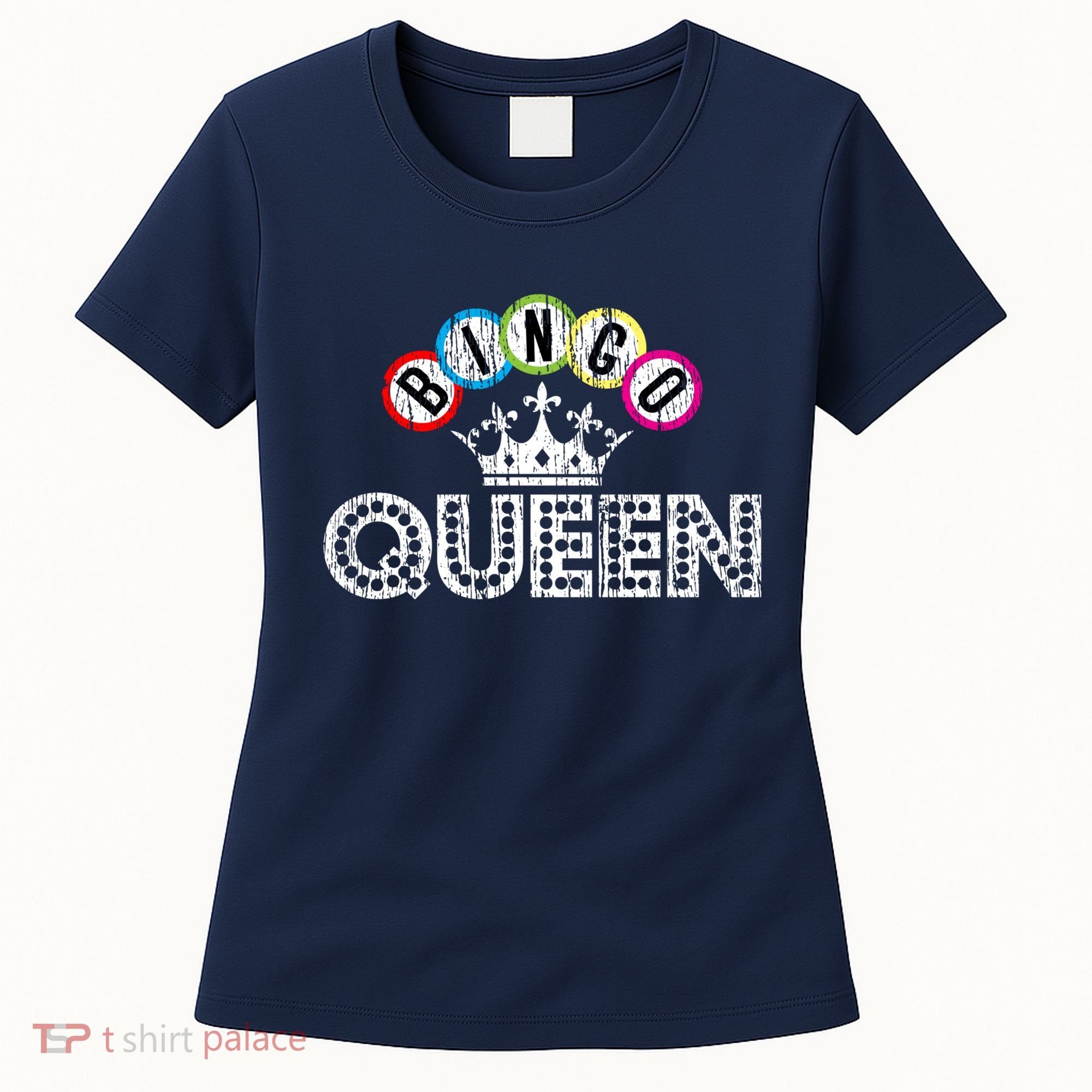 Bingo Casino Night Crown Bingo Queen Gift Women's T-Shirt