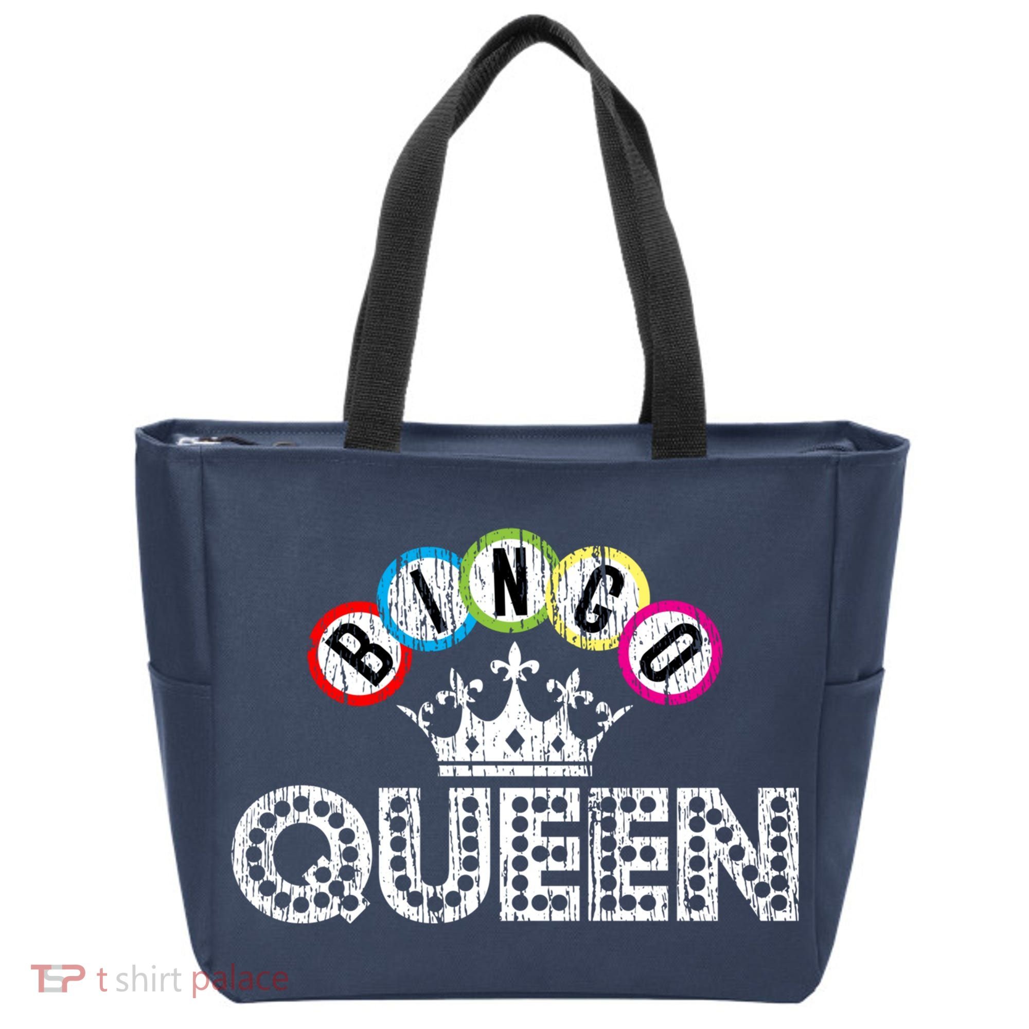 Bingo Casino Night Crown Bingo Queen Gift Tote Bag