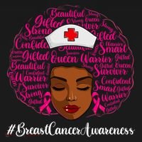 Breast Cancer Nursing African Black Nurse Ribbon Polo thumb 3