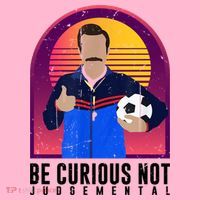 Be Curious Not Judgemental Football Funny Coaster thumb 2