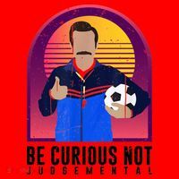 Be Curious Not Judgemental Football Funny Santa Hat thumb 1