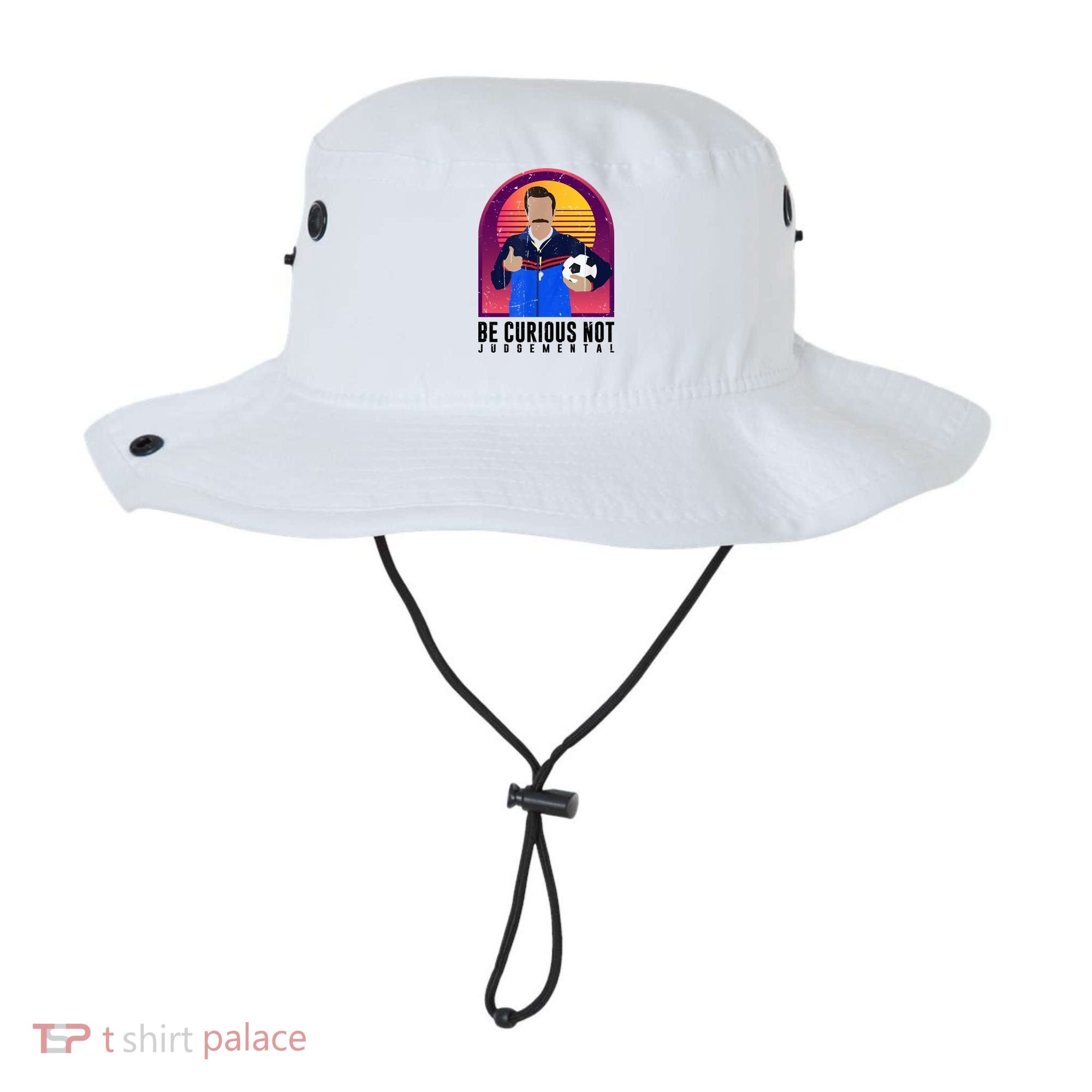 Be Curious Not Judgemental Football Funny Bucket Hat