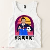 Be Curious Not Judgemental Football Funny Tank Top thumb 2