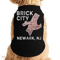 Brick City Newark NJ City New Jersey Map graphic Doggie Tank thumb 0
