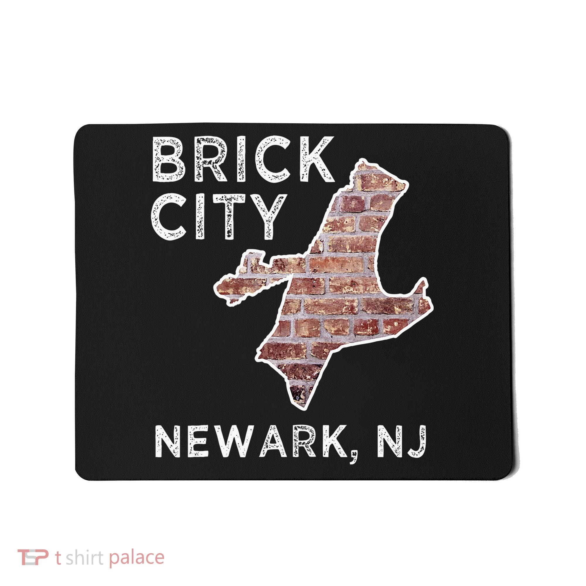 Brick City Newark NJ City New Jersey Map graphic Mousepad