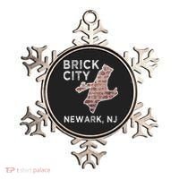 Brick City Newark NJ City New Jersey Map graphic Ornament thumb 0
