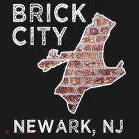 Brick City Newark NJ City New Jersey Map graphic Baby Bodysuit thumb 2