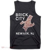 Brick City Newark NJ City New Jersey Map graphic Tank Top thumb 0