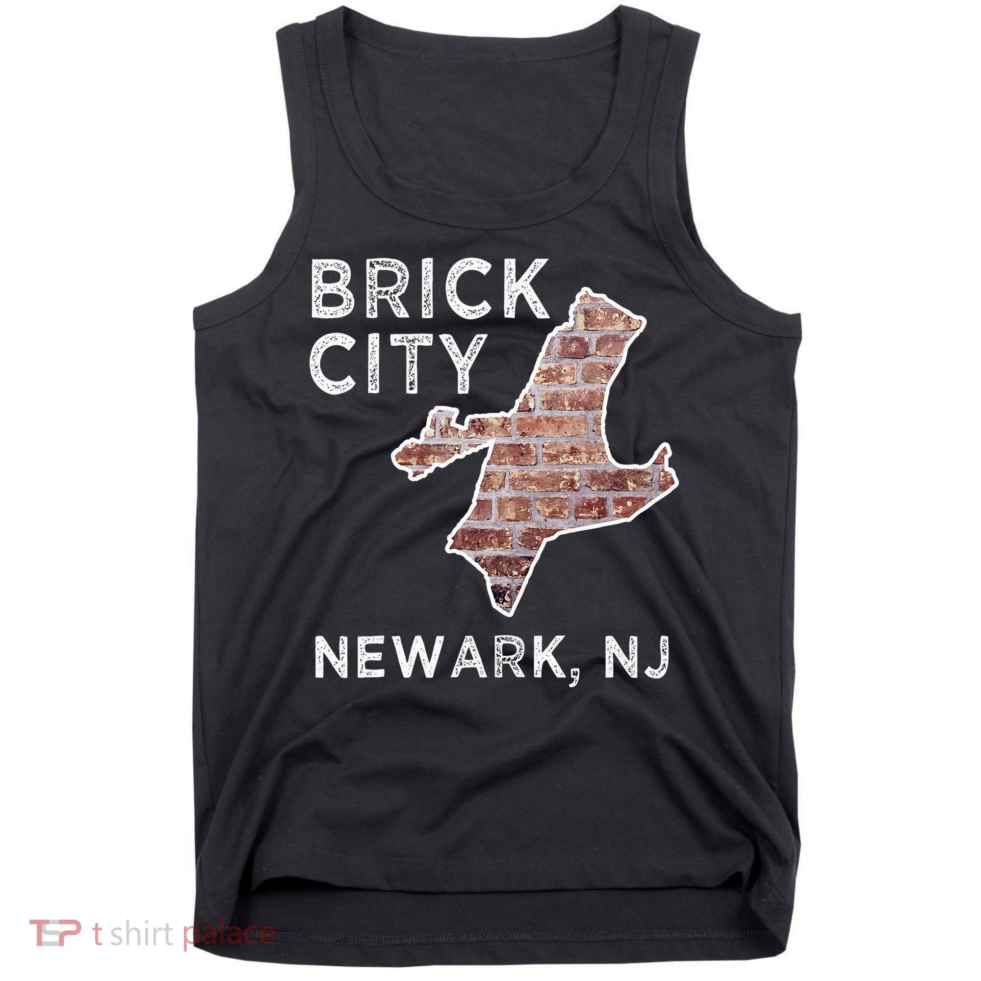 Brick City Newark NJ City New Jersey Map graphic Tank Top