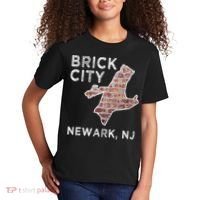 Brick City Newark NJ City New Jersey Map graphic Kids T-Shirt thumb 2