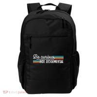Be Curious Not Judgemental Motivation Inspirational Backpack thumb 0