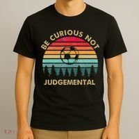 Be Curious Not Judgemental Inspirational Vintage T-Shirt thumb 3