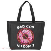 Bad Cop No Donut Law Enforcement Policeman Police Officer Tote Bag thumb 0