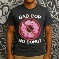 Bad Cop No Donut Law Enforcement Policeman Police Officer T-Shirt thumb 3