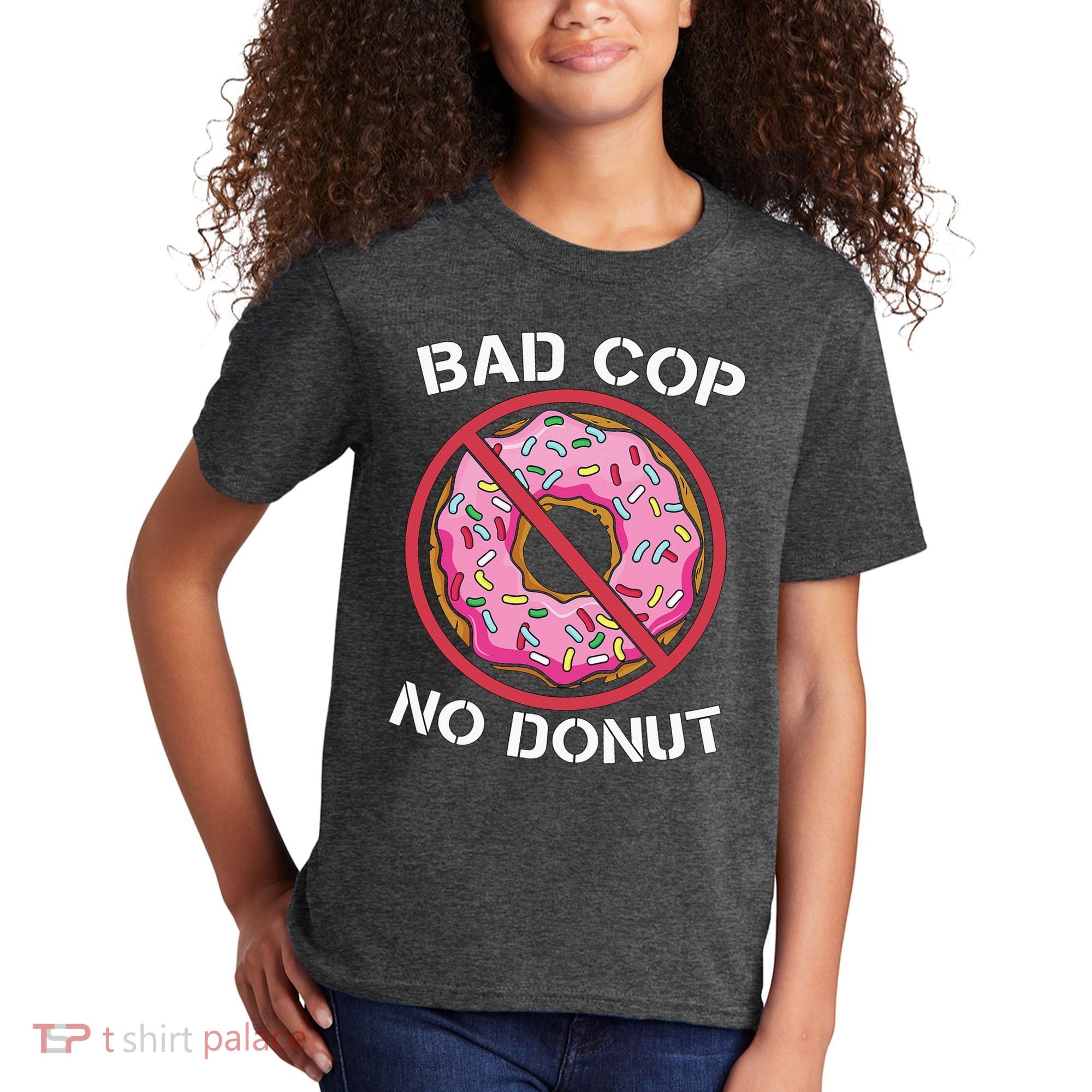 Bad Cop No Donut Law Enforcement Policeman Police Officer Kids T-Shirt
