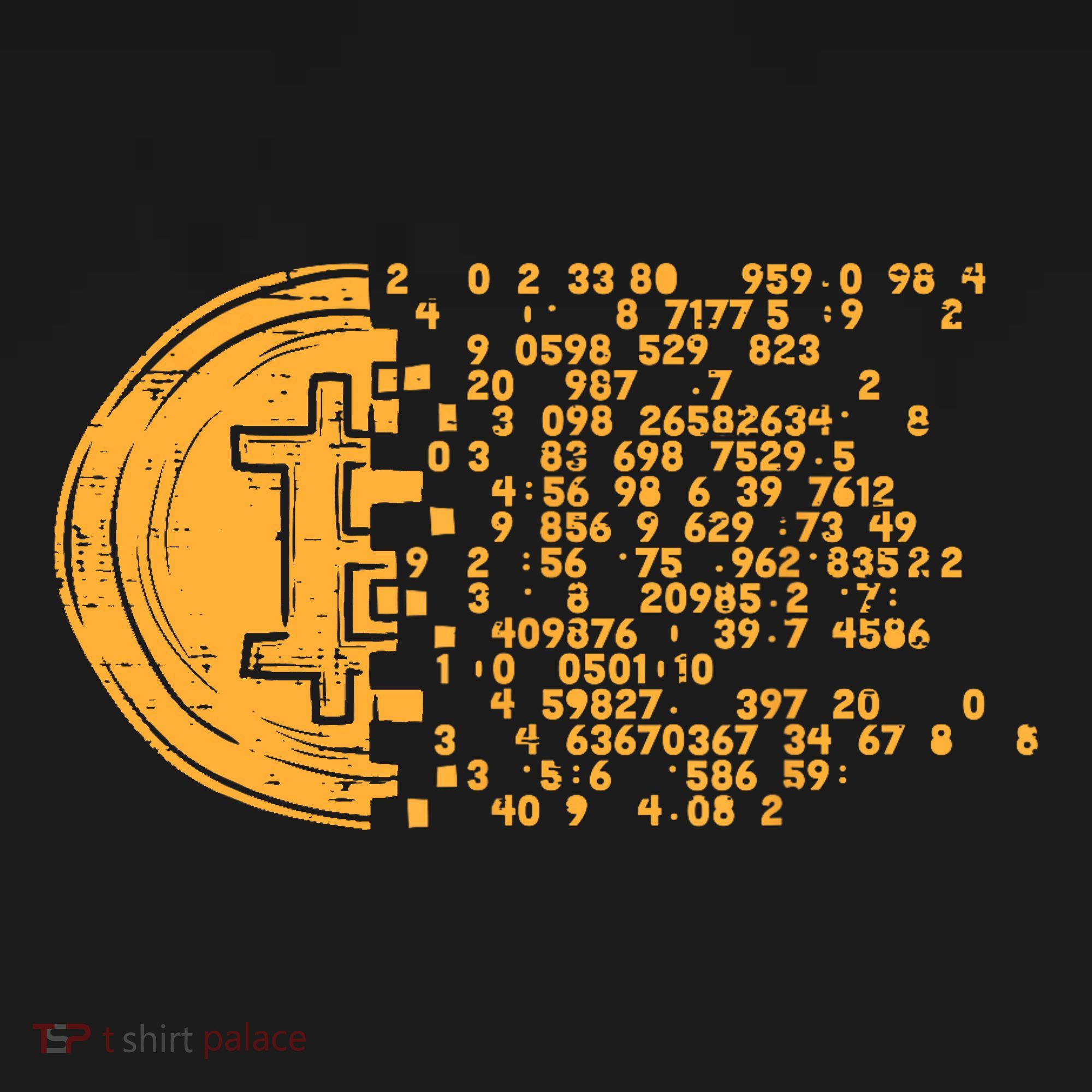 Bitcoin Coin Numbers Btc Crypto Cryptocurrency Miner Trader Backpack