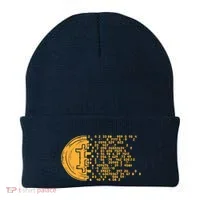 Bitcoin Coin Numbers Btc Crypto Cryptocurrency Miner Trader Beanie thumb 0