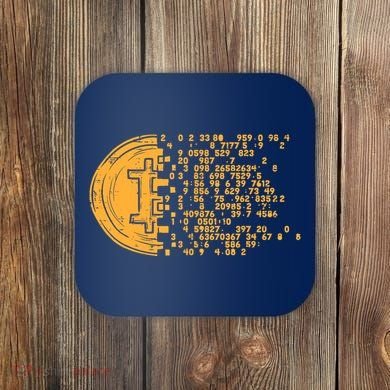 Bitcoin Coin Numbers Btc Crypto Cryptocurrency Miner Trader Coaster
