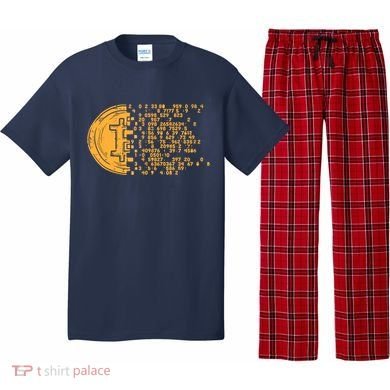 Bitcoin Coin Numbers Btc Crypto Cryptocurrency Miner Trader Pajama Set