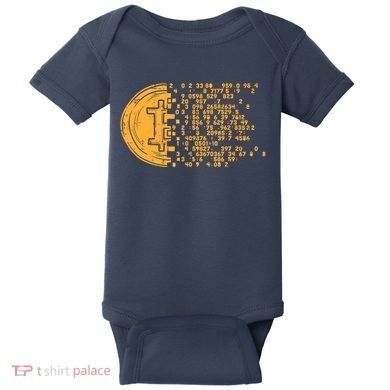 Bitcoin Coin Numbers Btc Crypto Cryptocurrency Miner Trader Baby Bodysuit