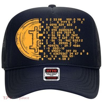 Bitcoin Coin Numbers Btc Crypto Cryptocurrency Miner Trader Hat