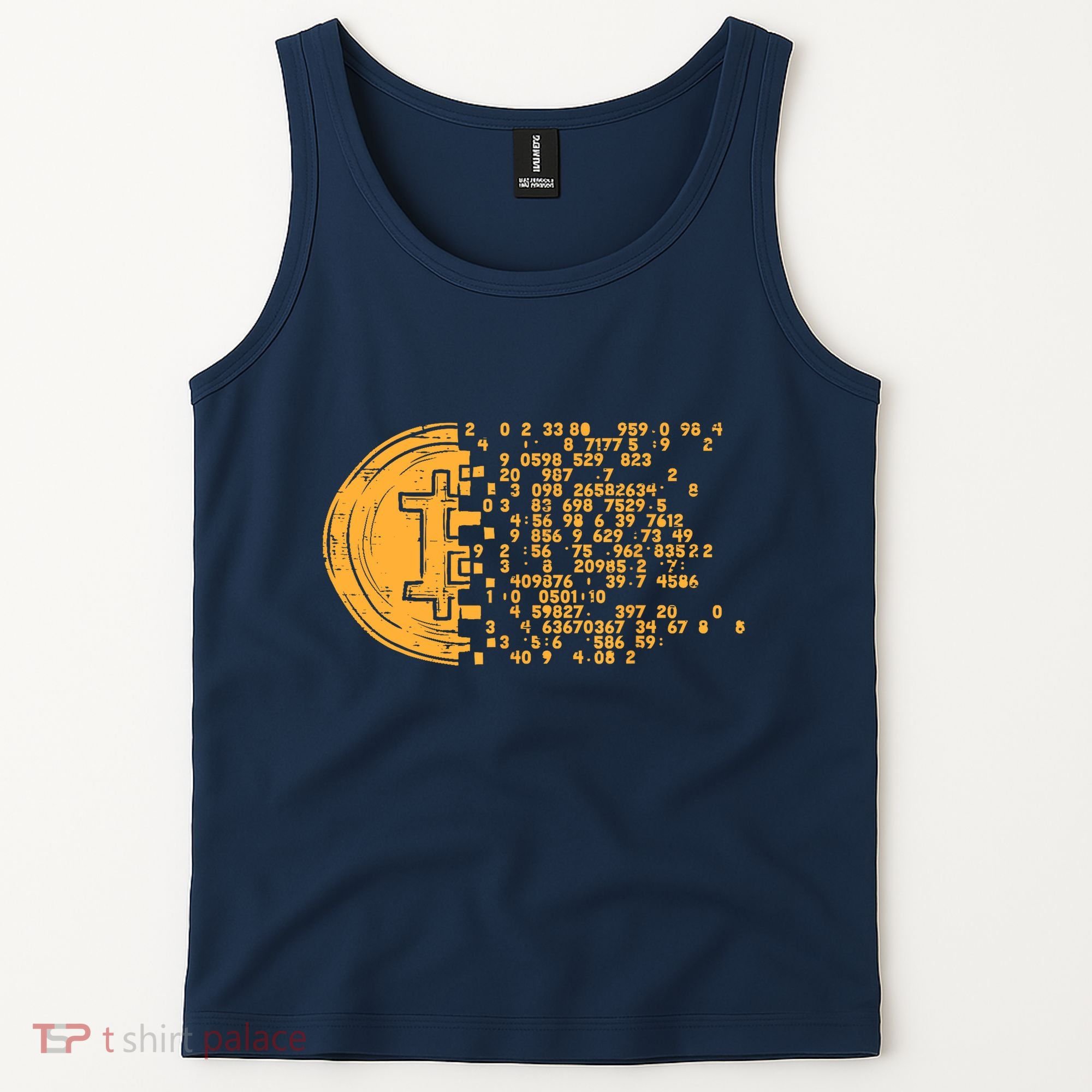 Bitcoin Coin Numbers Btc Crypto Cryptocurrency Miner Trader Tank Top