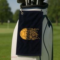 Bitcoin Coin Numbers Btc Crypto Cryptocurrency Miner Trader Golf Towel thumb 2