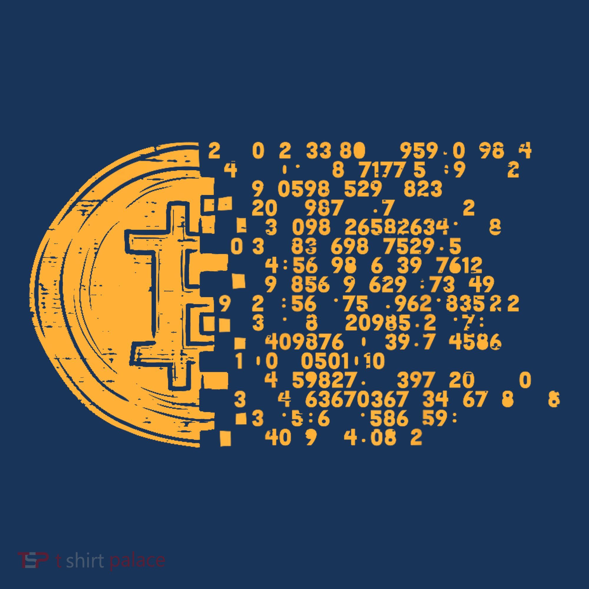 Bitcoin Coin Numbers Btc Crypto Cryptocurrency Miner Trader Golf Towel