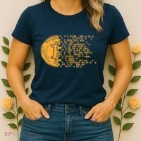 Bitcoin Coin Numbers Btc Crypto Cryptocurrency Miner Trader Women's T-Shirt thumb 2