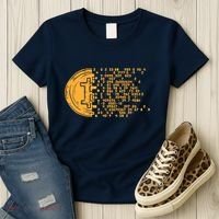 Bitcoin Coin Numbers Btc Crypto Cryptocurrency Miner Trader Women's T-Shirt thumb 3