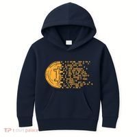 Bitcoin Coin Numbers Btc Crypto Cryptocurrency Miner Trader Kids Hoodie thumb 0