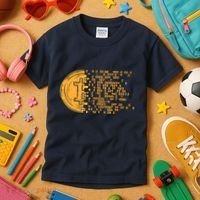 Bitcoin Coin Numbers Btc Crypto Cryptocurrency Miner Trader Kids T-Shirt thumb 3
