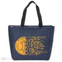 Bitcoin Coin Numbers Btc Crypto Cryptocurrency Miner Trader Tote Bag thumb 0