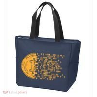 Bitcoin Coin Numbers Btc Crypto Cryptocurrency Miner Trader Tote Bag thumb 3