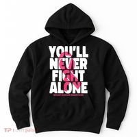 Breast Cancer Nobody Fights Alone Breast Cancer Awareness Hoodie thumb 0