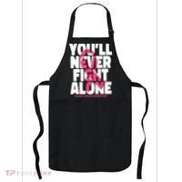 Breast Cancer Nobody Fights Alone Breast Cancer Awareness Apron thumb 0
