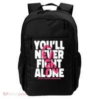 Breast Cancer Nobody Fights Alone Breast Cancer Awareness Backpack thumb 0