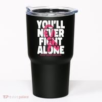 Breast Cancer Nobody Fights Alone Breast Cancer Awareness Tumbler thumb 0