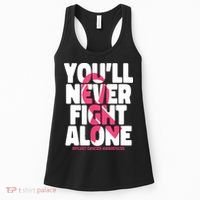 Breast Cancer Nobody Fights Alone Breast Cancer Awareness Women's Tank Top thumb 0