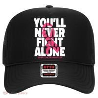 Breast Cancer Nobody Fights Alone Breast Cancer Awareness Hat thumb 0