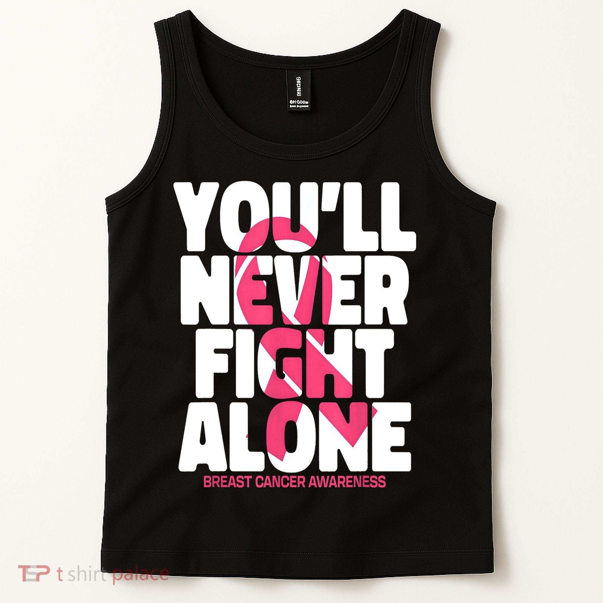 Breast Cancer Nobody Fights Alone Breast Cancer Awareness Tank Top
