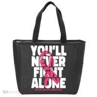 Breast Cancer Nobody Fights Alone Breast Cancer Awareness Tote Bag thumb 0