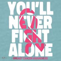 Breast Cancer Nobody Fights Alone Breast Cancer Awareness Sueded Cloud Jersey T-Shirt thumb 2
