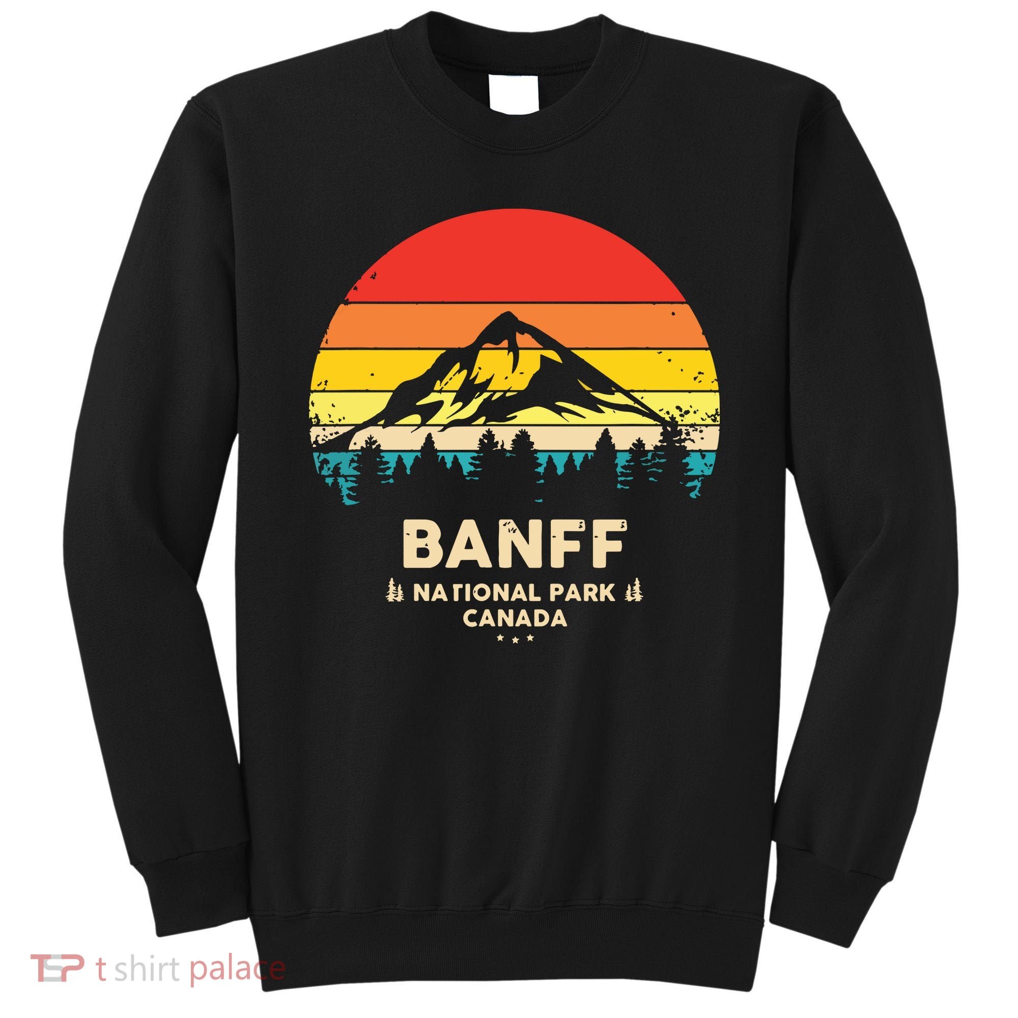 Banff Canadian National Park Retro Souvenir Sweatshirt