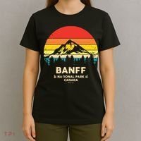 Banff Canadian National Park Retro Souvenir T-Shirt thumb 4